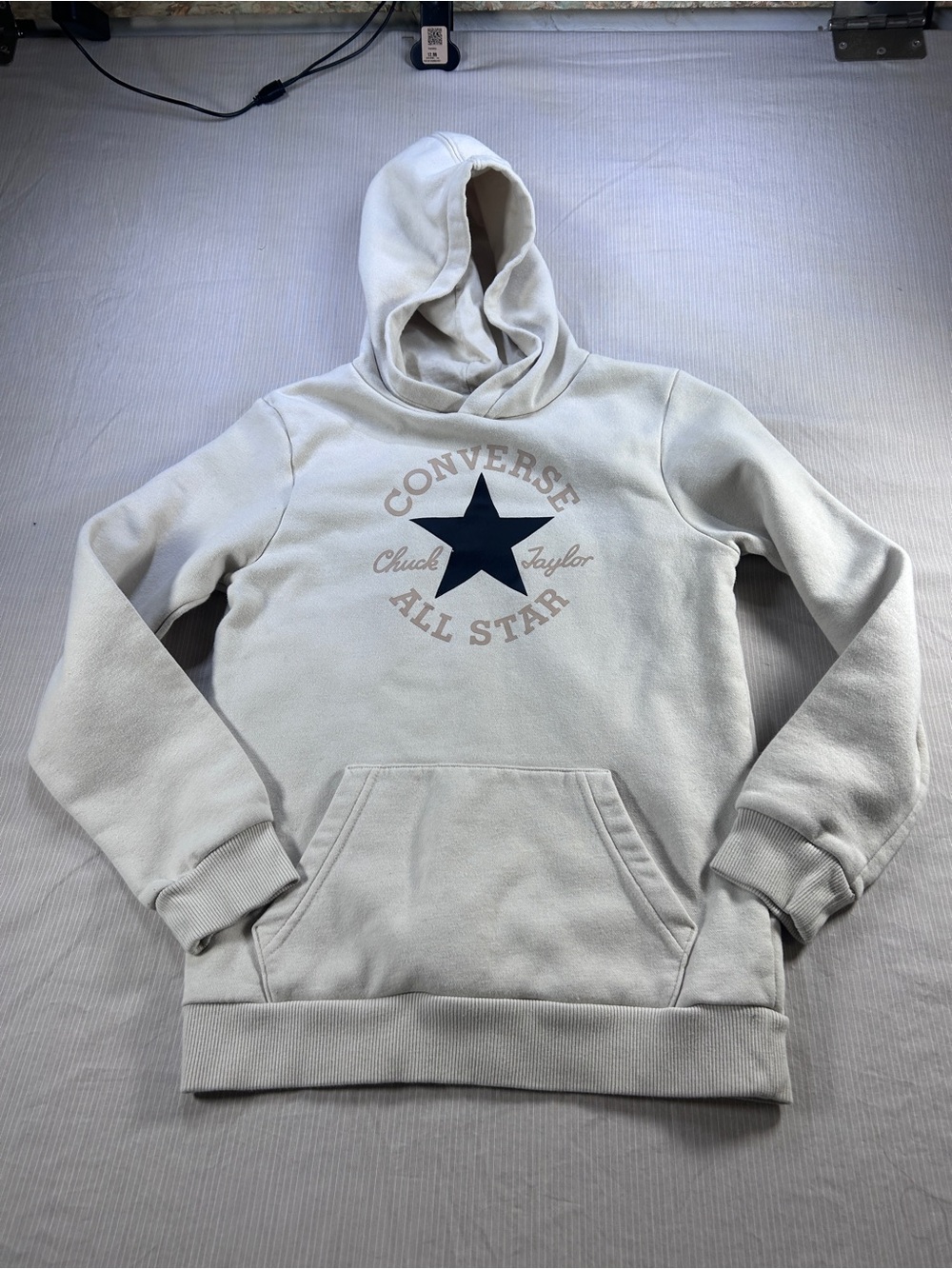 Converse All Star Kid’s Hooded Sweatshirt in Beige